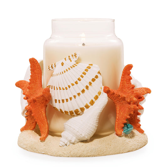 Seashell Jar Candle Holder jduve v7hhn