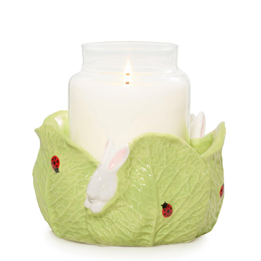 Ceramic Easter Bunny Jar Candle Holder bvdp3 2cd6z