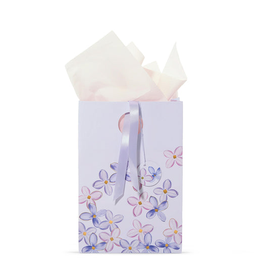 Purple Lilac Floral Gift Bag htszt 266gk