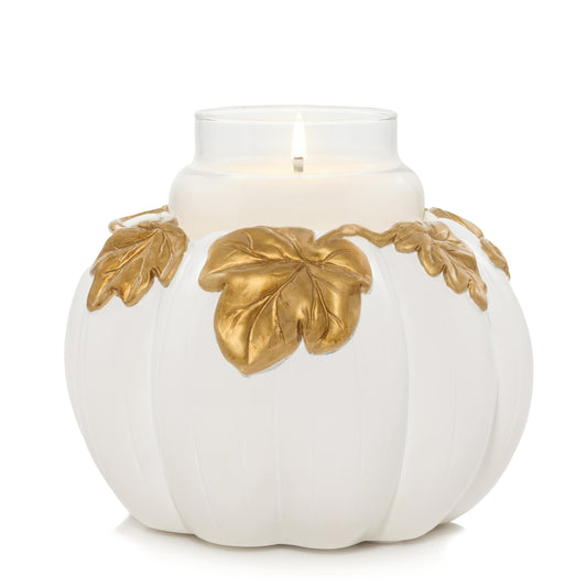 White Pumpkin Resin Holder a2a5d hksny